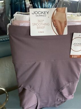 Jockey Skimmies Women’s ' 360° Smoothing Brief - Set of Three Size L NWT